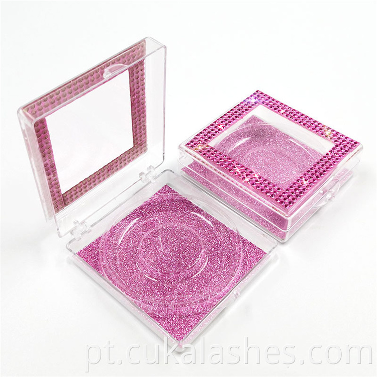 pink rhinestone lash box